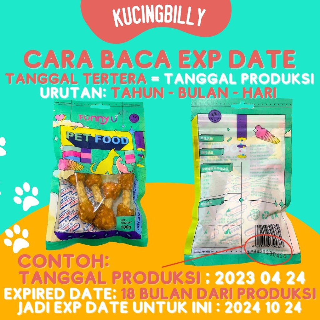 FUNNY U STICK treats lezat kucing anjing cemilan snack