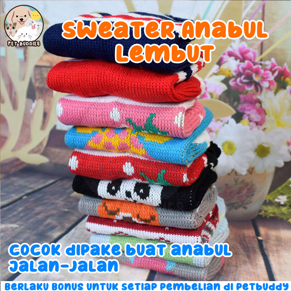 Pet Sweater Baju Rajut Kucing/Anjing Lucu HOMEMADE