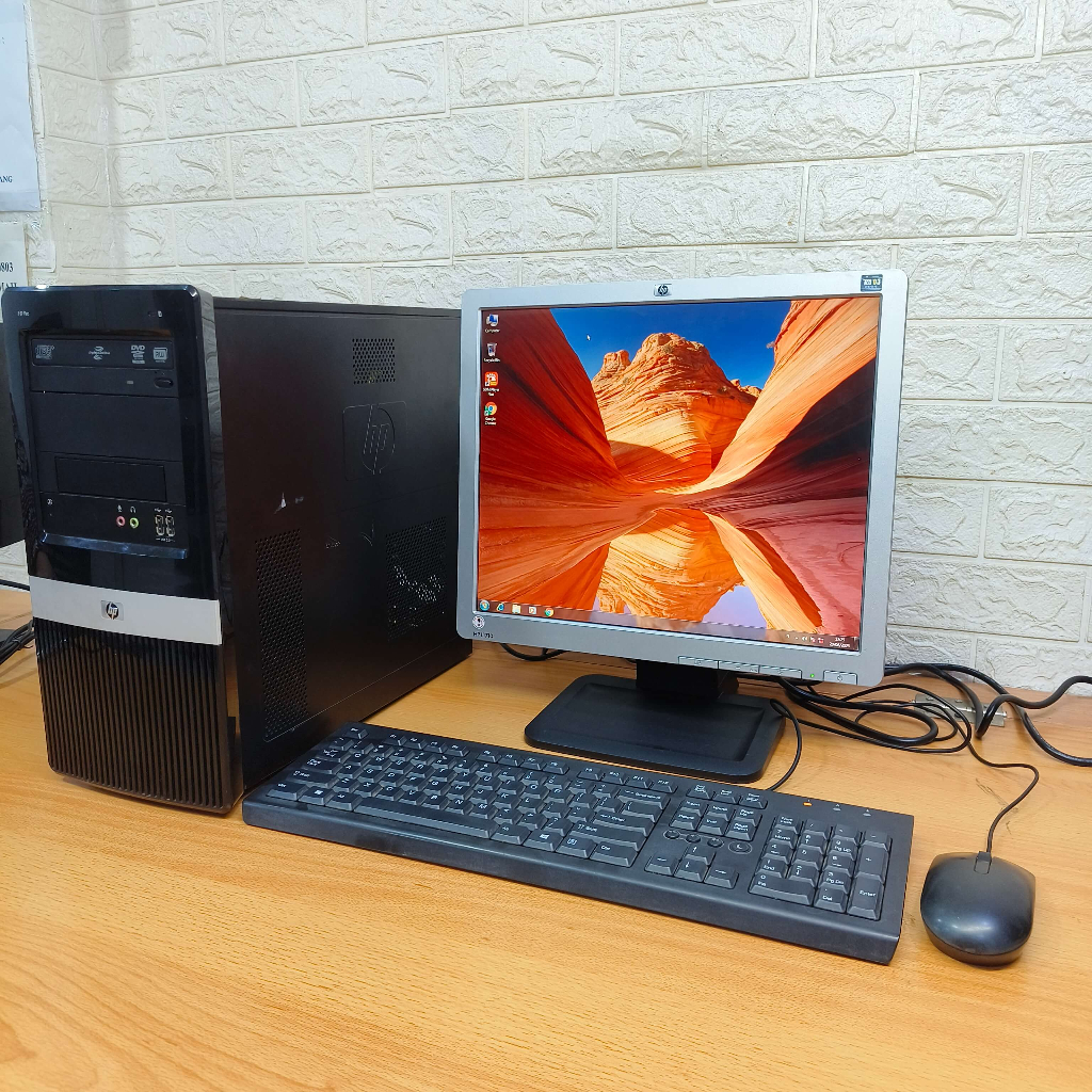 Fullset Komputer HP Pro 2000 MT Dual Core DDR3 RAM 2GB 4GB HDD 320GB