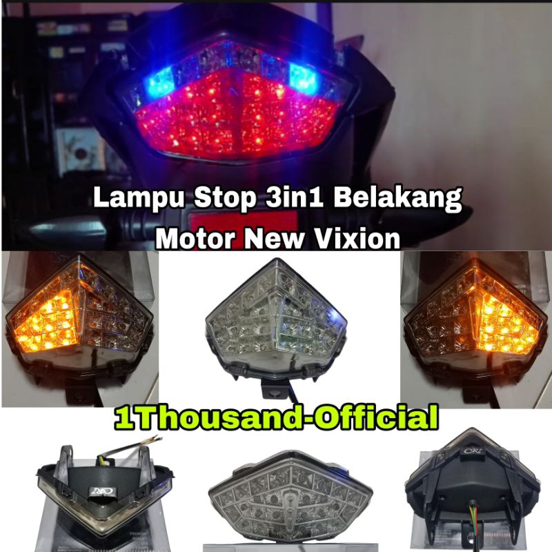 Lampu Stop Led 3in1 Motor Vixion Baru Vixion NVL Vixion NVA/Stoplamp Motor belakang Vixion 3in1 Lamp