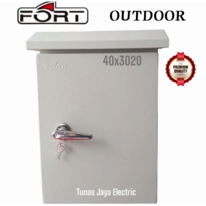 Box Panel Metal Model Topi INDOOR/OUTDOOR 40x30x20 IP55 FORT (PREMIUM