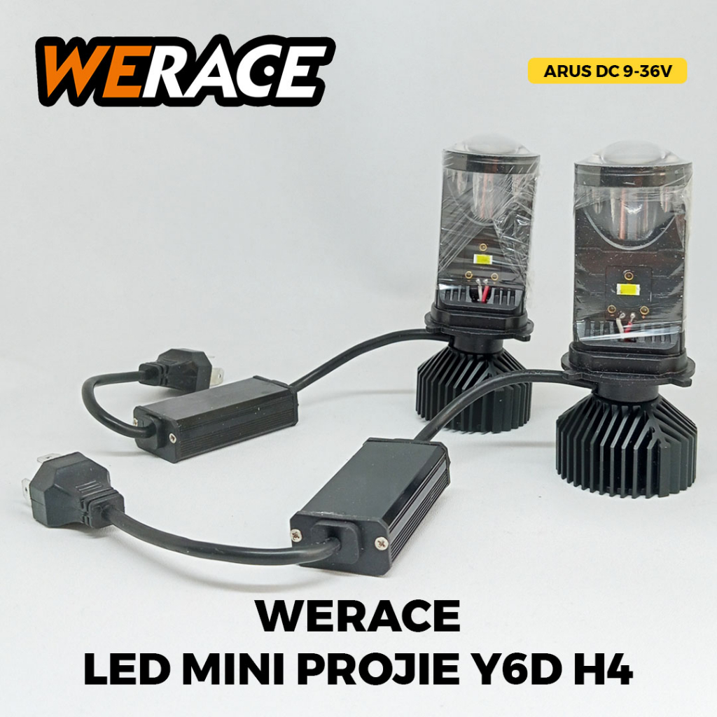 [WERACE] Lampu Led Mini Projie Y6D H4 50w Super Terang