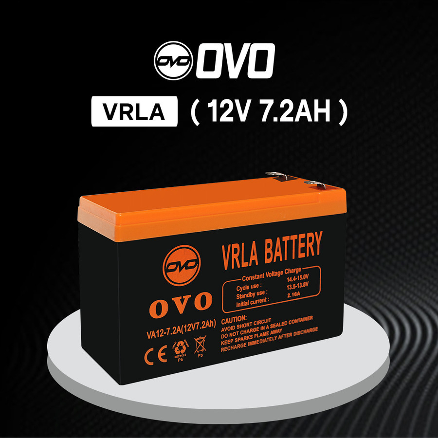 OVO Baterai UPS 12V 7.2 Ah | Baterai UPS 12V