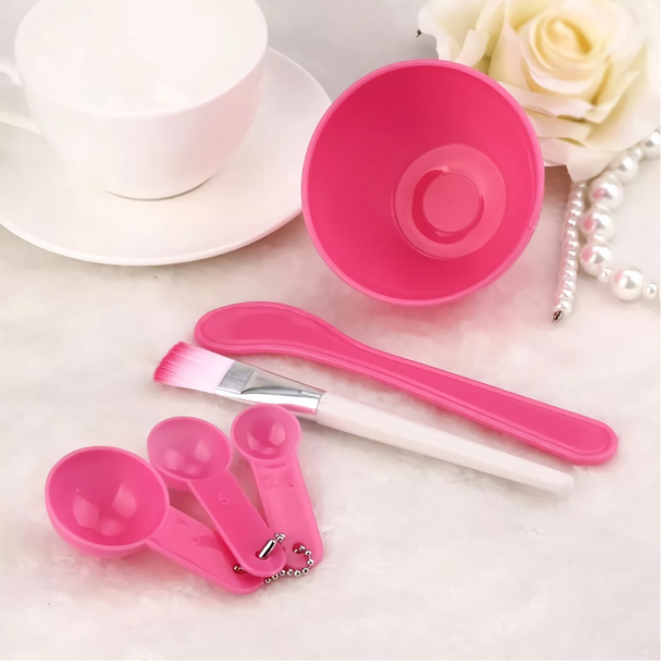 (BOSS) Mangkuk Masker Lengkap 1 paket plus kuas sendok dan pengaduk /mangkok masker set