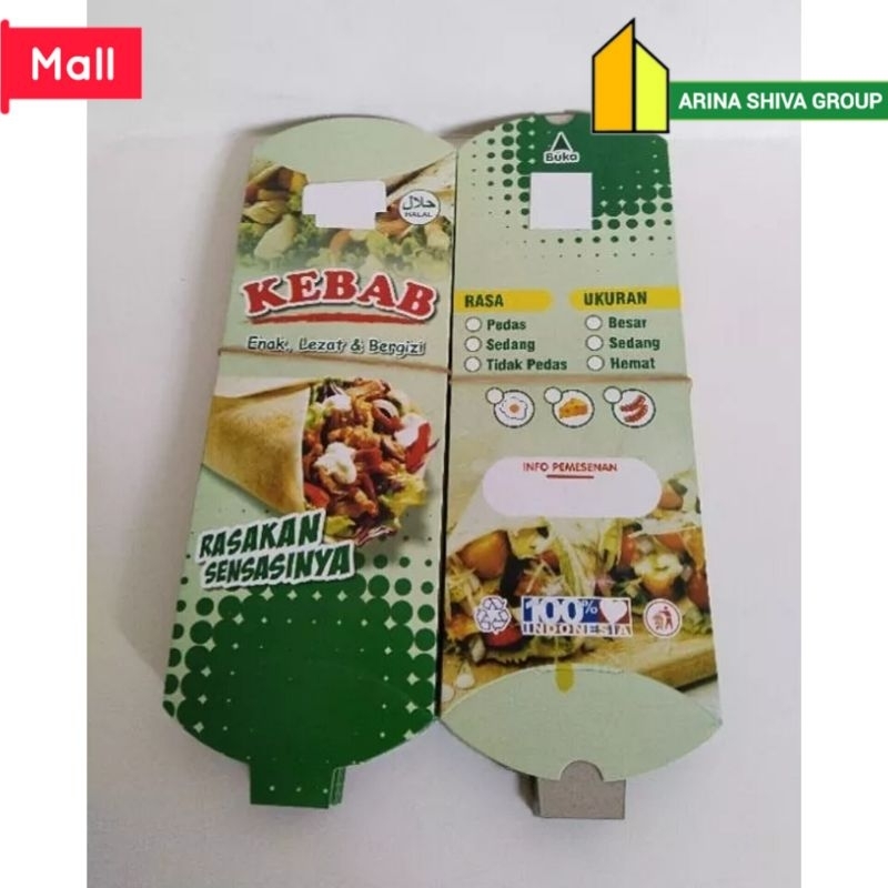 

100 LEMBAR KERTAS KEBAB TARIKAN UKURAN 24 × 9 CM HIGH QUALITY PAPER CRAFT TEBAL PRODUK TERBARU | KOTAK KEBAB KEKINIAN | DUS KEBAB VIRAL TIKTOK | KEMASAN KEBAB KEKINIAN | BOX KEBAB VIRAL | ARINA SHIVA GROUP 6046