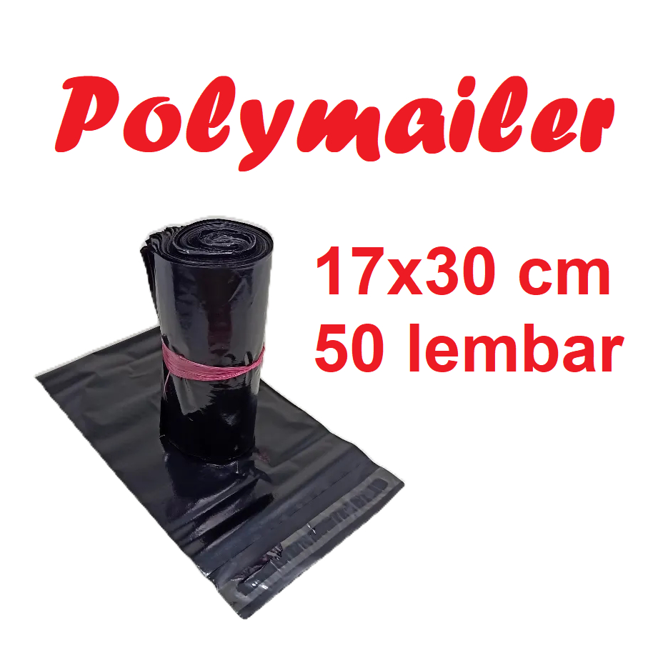 

Plastik Paking Polymailer Hitam 17x30 cm isi 50 lembar