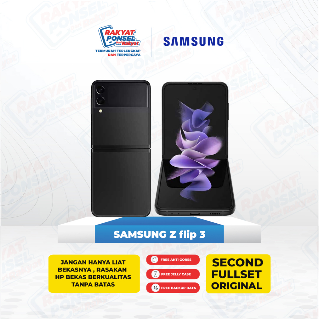 Samsung Galaxy Z Flip 3 5G Ram 8/128gb Second Fullset Original