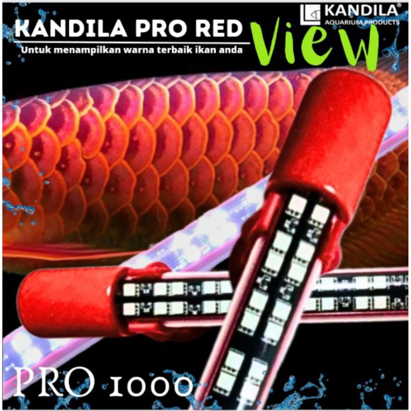 lampu Aquarium Led Tanning KANDILA PRO RED VIEW 1000 + PACKING PIPA