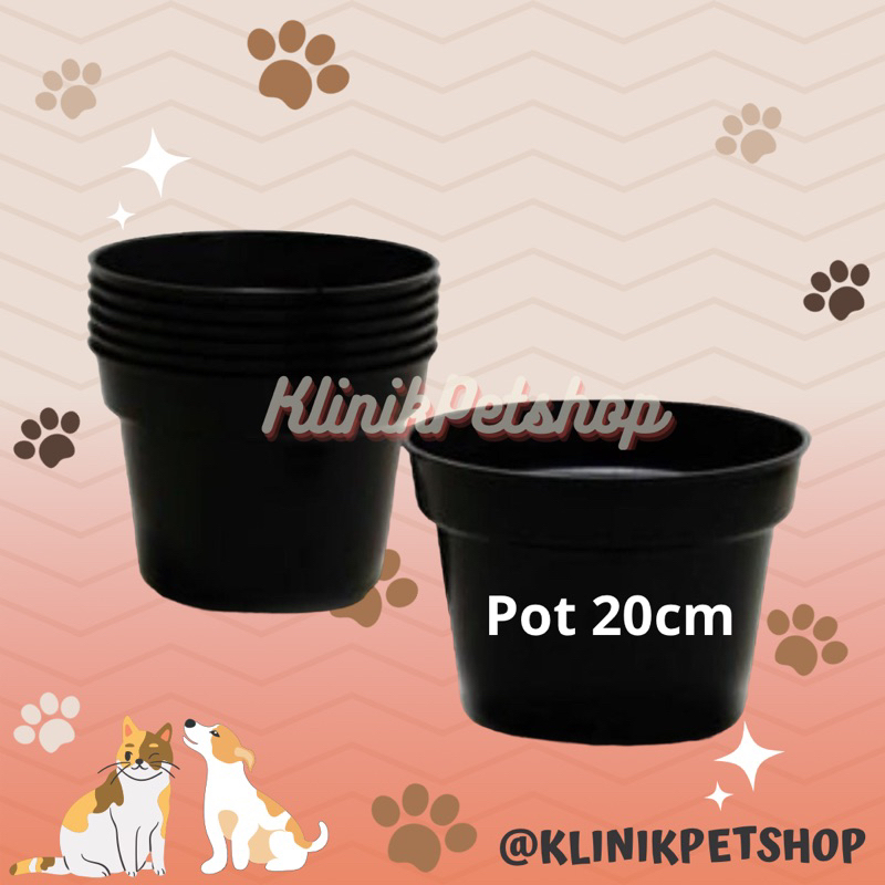 POT HITAM BIBIT UKURAN 20CM - UKURAN 20CM