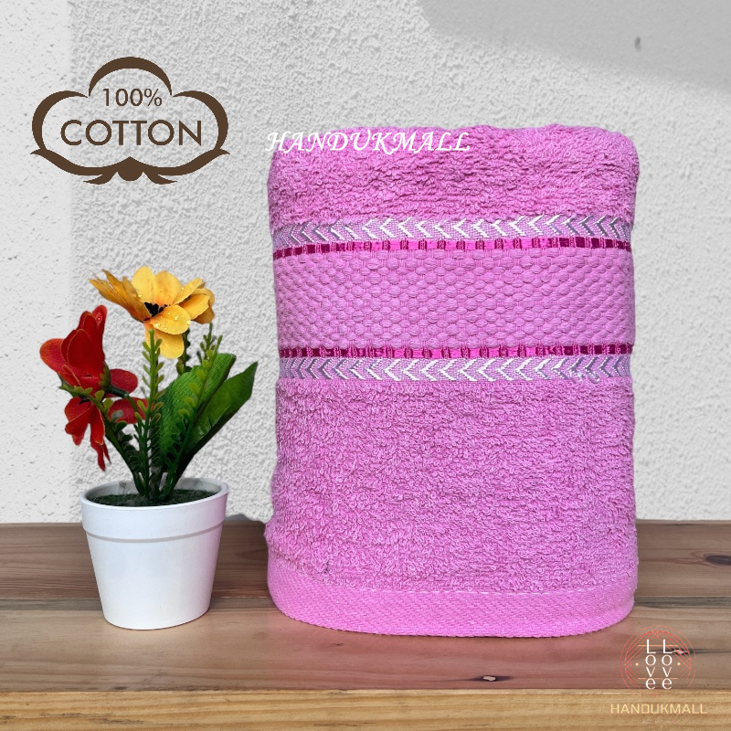 Handuk Mandi Dewasa Handuk Katun Hotel Motif Griya Ukuran 70x140cm