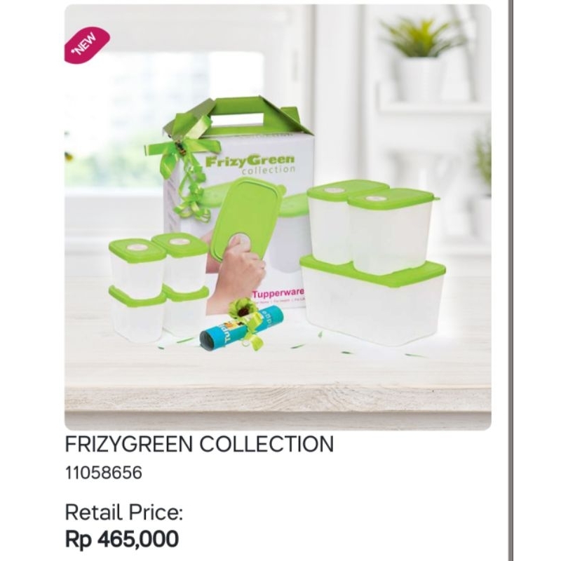 Frizy Green Tupperware