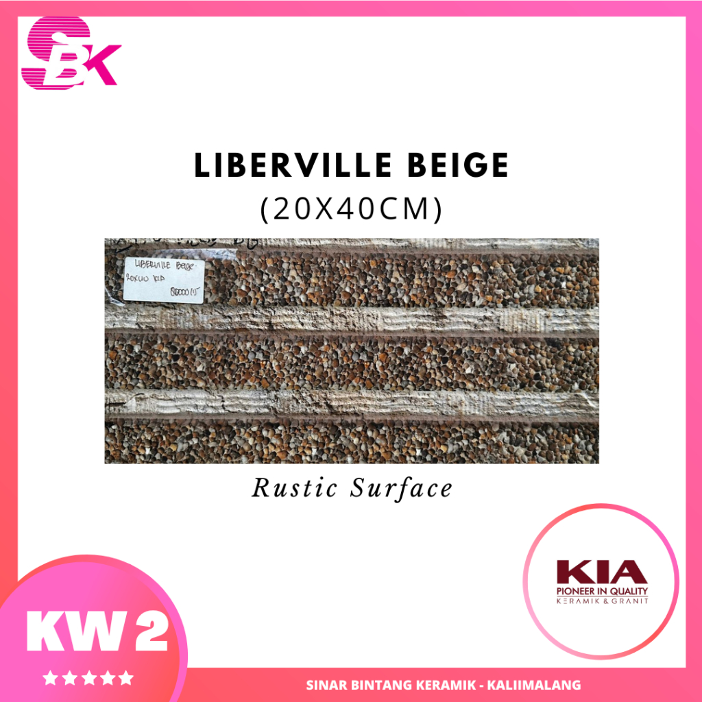 KERAMIK PAGAR 20X40 LIBERVILLE KIA