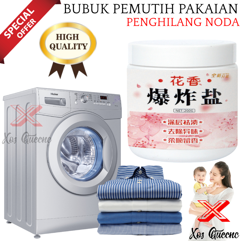 [XOQ] DETERJEN BUBUK PEMUTIH DAN PENGHILANG NODA MEMBANDEL / BATH FIZZER / SERBUK AJAIB PEMUTIH PAKAIAN