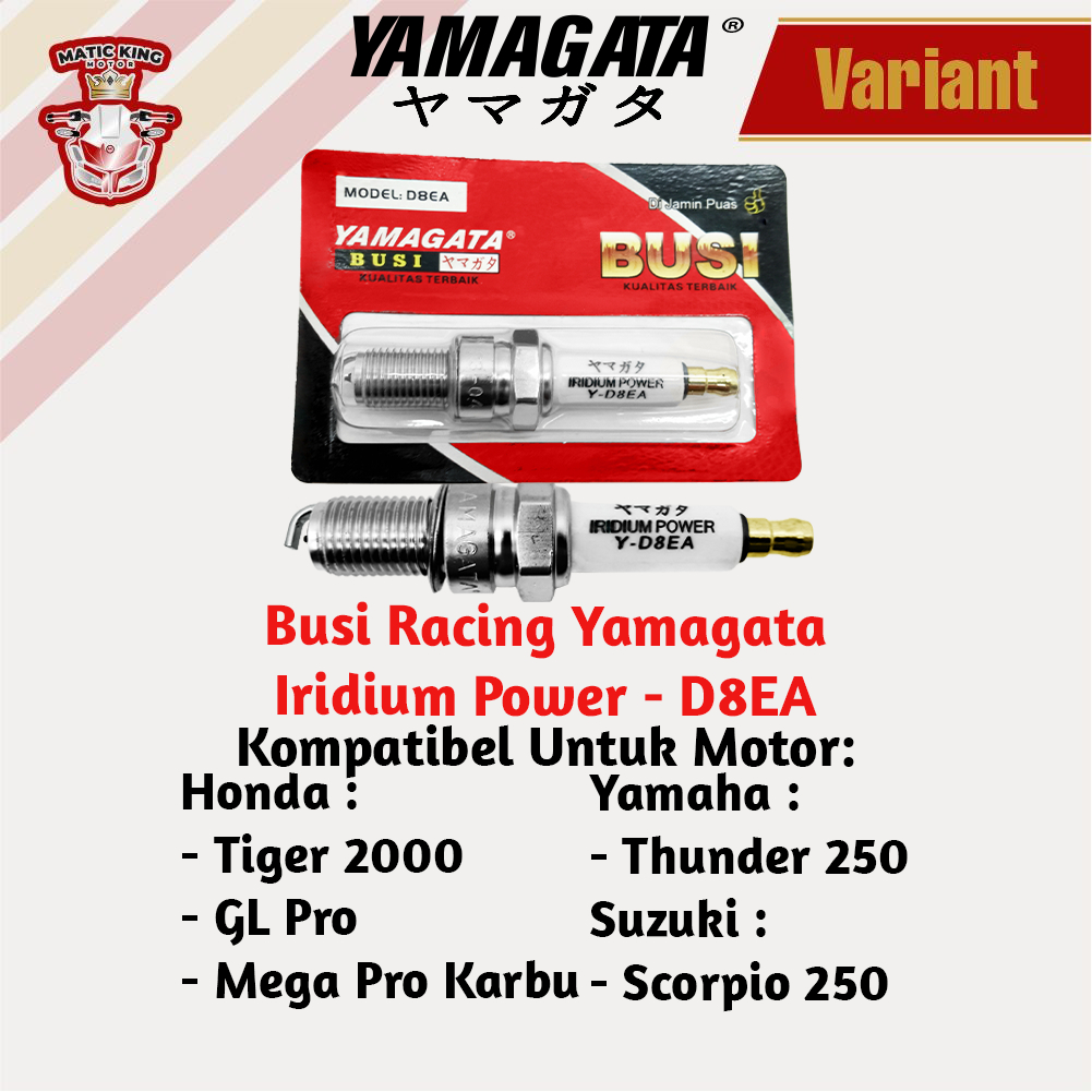 Busi Spark Racing Honda Beat Vario Scoopy PCX Genio Deluxe Verza CB CBR ADV Karbu Fi ESP 110/125/150 CPR9EA Yamagata