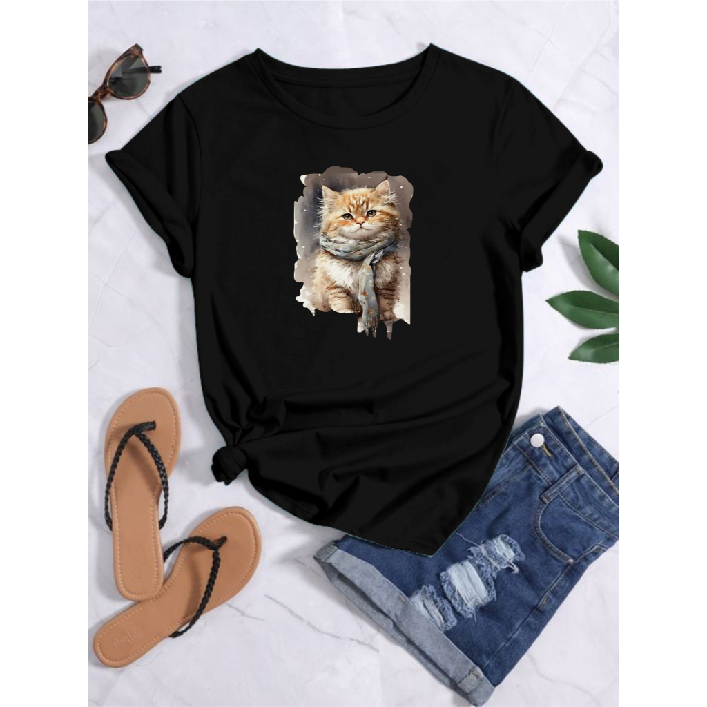 KAOS OVERSIZE CAT SELENDANG DTF