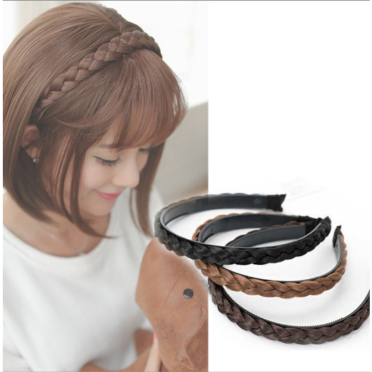 Bando Rambut Kepang Natural Korea Dewasa Halus promo