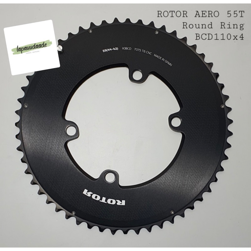 Chainring ROTOR Aero Round Ring 55T BCD110x4