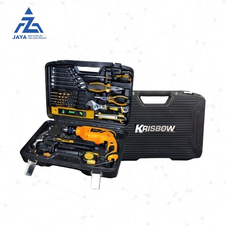 Krisbow Set Bor Listrik Beton 600 W 37 Pcs