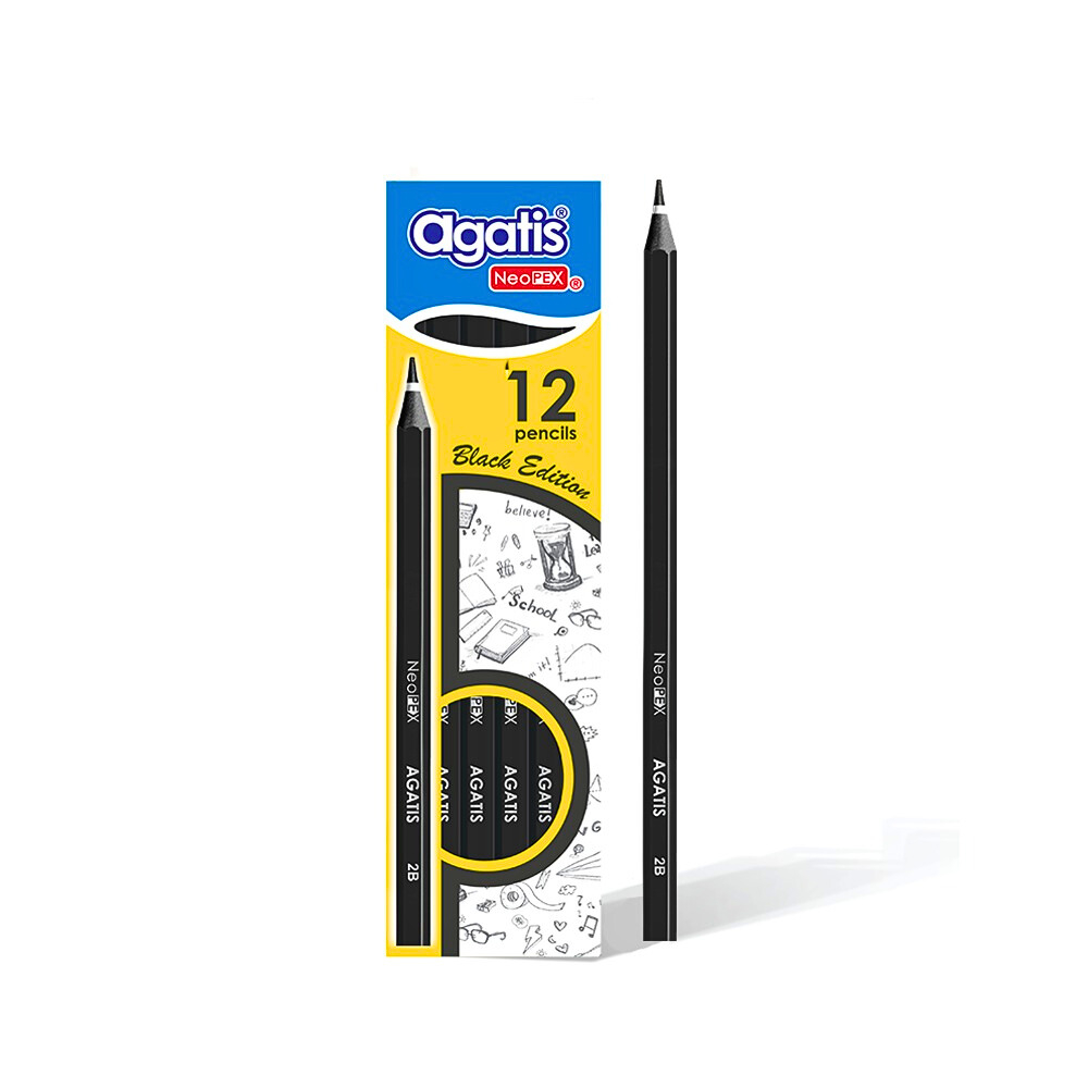 

Pensil 2B AGATIS NEOPEX Black Edition NH-2B-B1201 (023074)