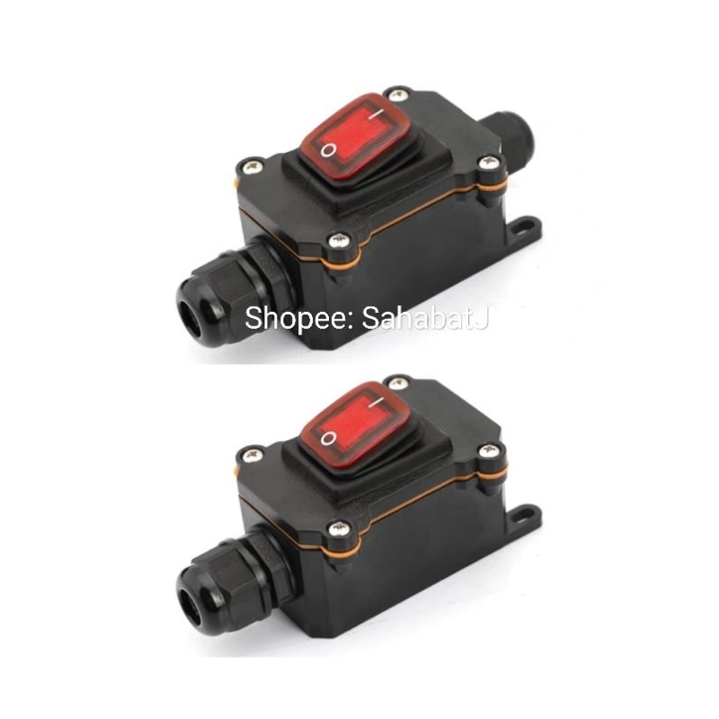 Saklar Waterproof Switch On Off Anti Air Hujan Box Kotak Outdoor 30A