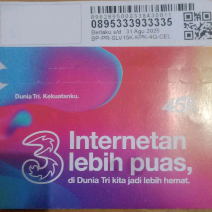 nomer cantik perdana tri 3