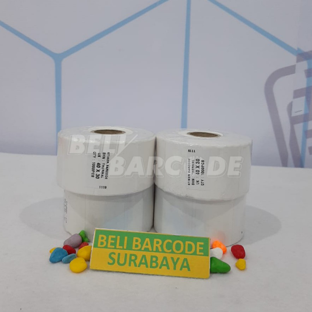Label Thermal 40 x 30 / 40x30 mm / 40x30mm 1 Line 800pcs Resi