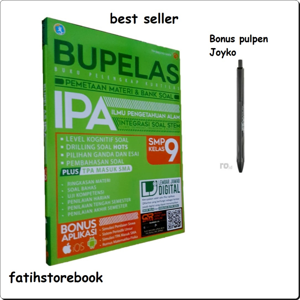 BUKU PELAJARAN SMP - BUKU SOAL SMP - BUKU IPA SMP - : BUPELAS PEMETAAN MATERI BANK SOAL IPA SMP KELA