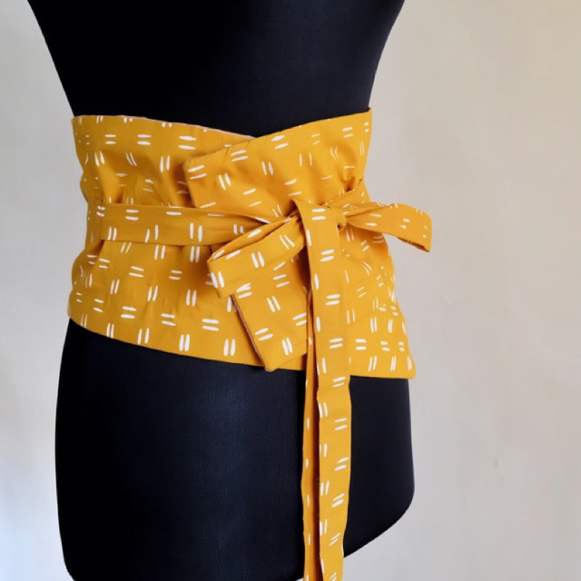 Obi Belt / Sabuk Batik Kuning