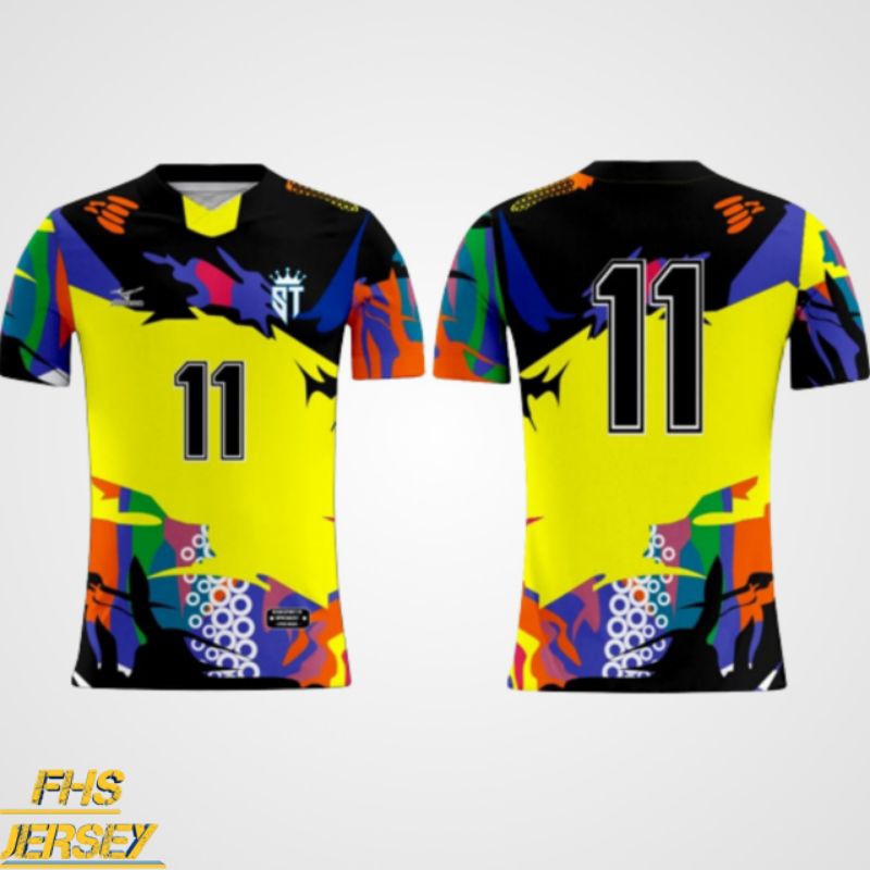 Kaos Jersey voli fullprinting voli printing pria wanita