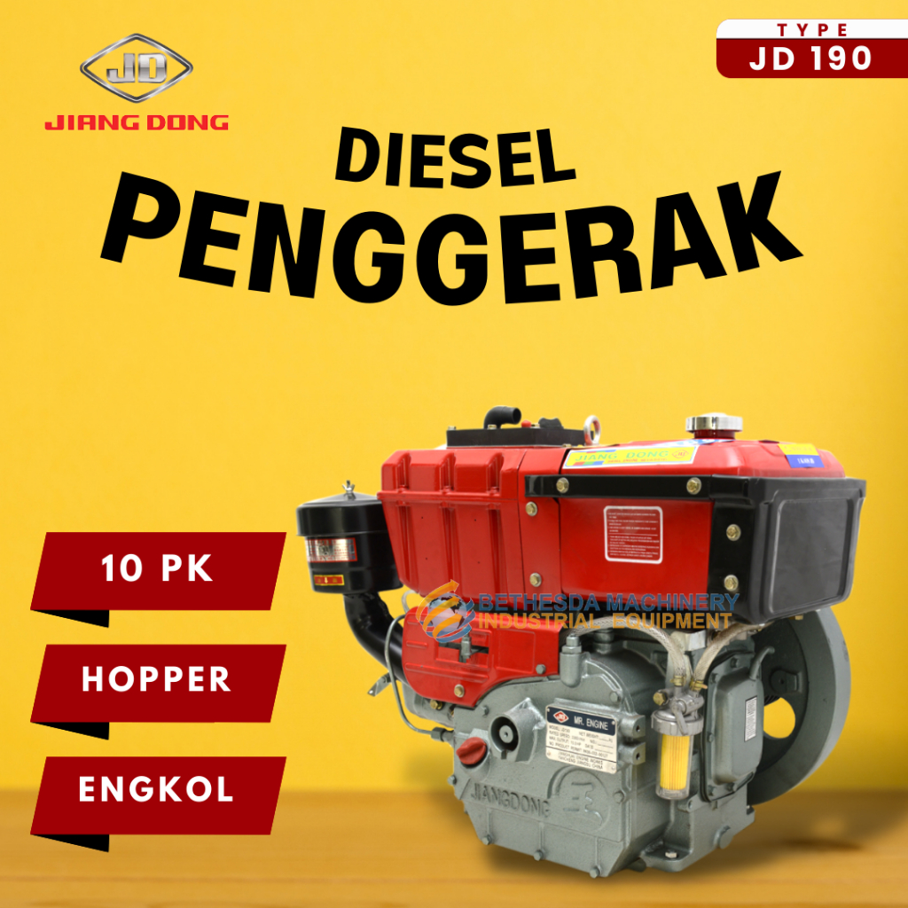 Diesel Penggerak Jiangdong 10 Pk Hopper - Mesin serbaguna 10 HP JD 190