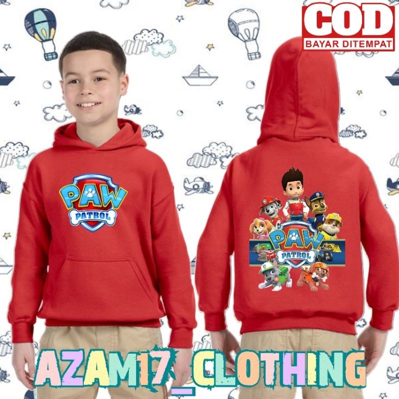 (BISA COD) Hoodie Sweater Jaket Anak Paw Patrols Film Animasi Anak Paw Patrol Karakter Pakaian Anak 