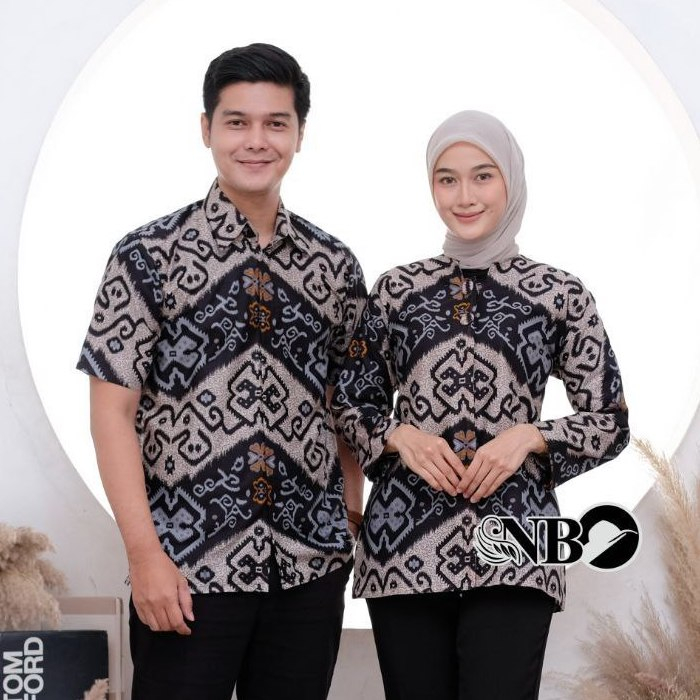 Batik Couple Modern Atasan Blouse Batik Kerja Kantor Wanita Seragam Batik M L XL XXL