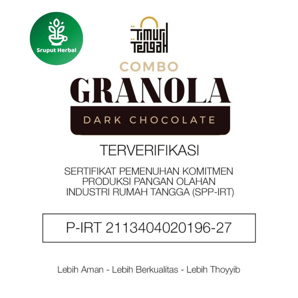 Timur Tengah Granola Dark Chocolate 500 gr Sereal Makanan Sehat Sruput Herbal Makanan Sarapan