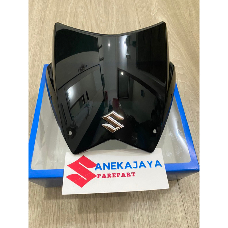 VISOR WINDSHIELD SGA SUDAH TERMASUK LOGO S SATRIA FU FACELIFT BIMA TINGGI ASLI SUZUKI GENUIE ACCESOR