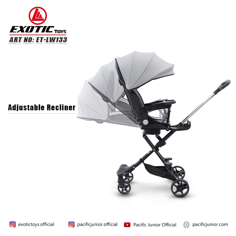 Stroller Exotic ET-LW133 Kursi Dorong Bayi Reversible Handle