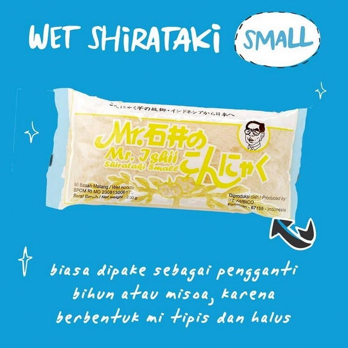 

MR ISHii Wet Shirataki Small Kuning 200gr - Bihun Shirataki