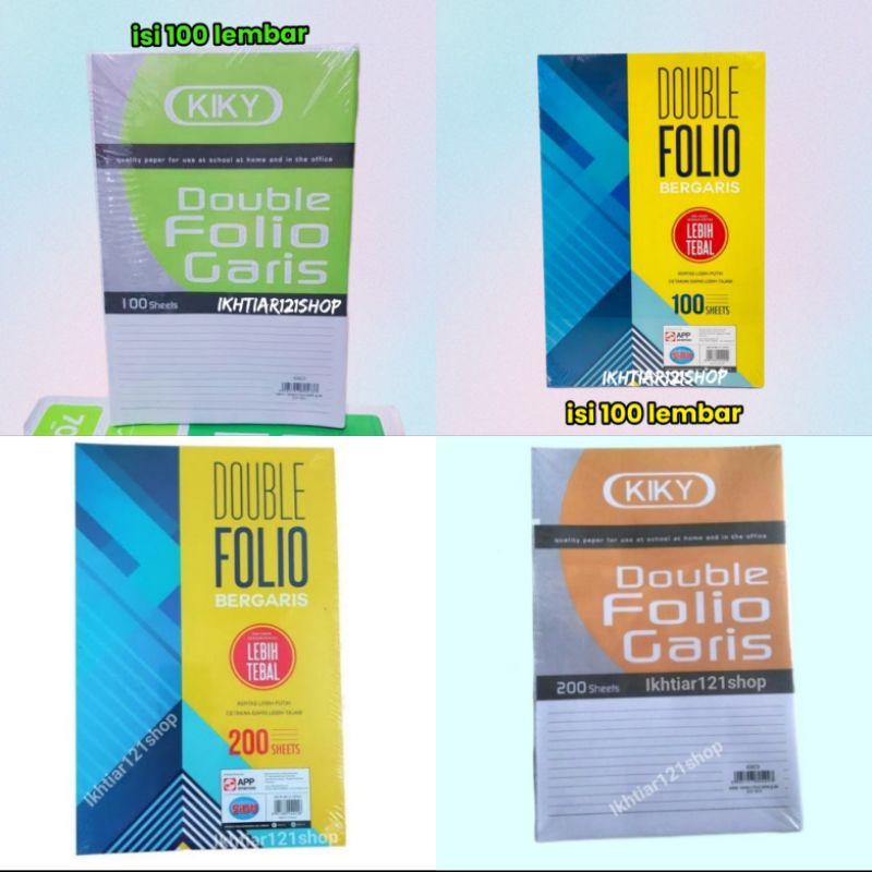 

Kertas Double Folio Bergaris/1 Pack Kertas Dobel Folio Garis