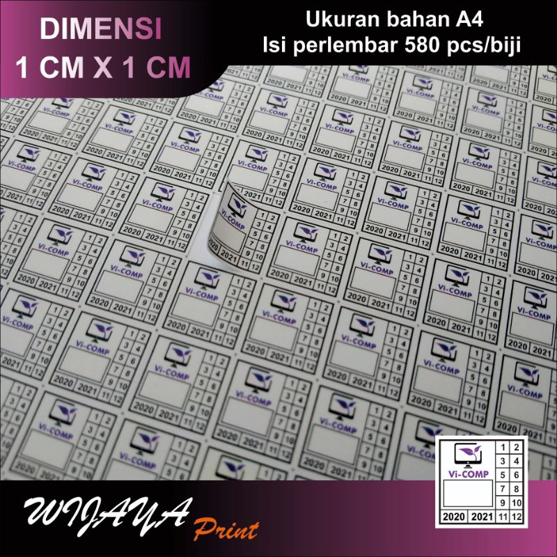 

Stiker Segel Garansi Pecah Telur High Quality A4