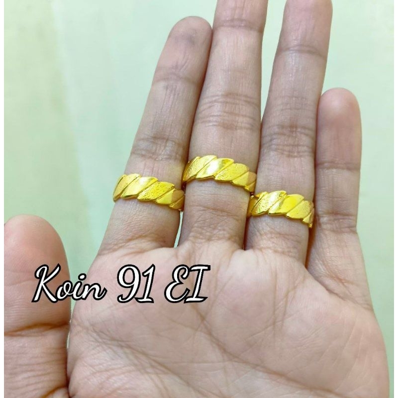 cincin keong model emas24k koin91