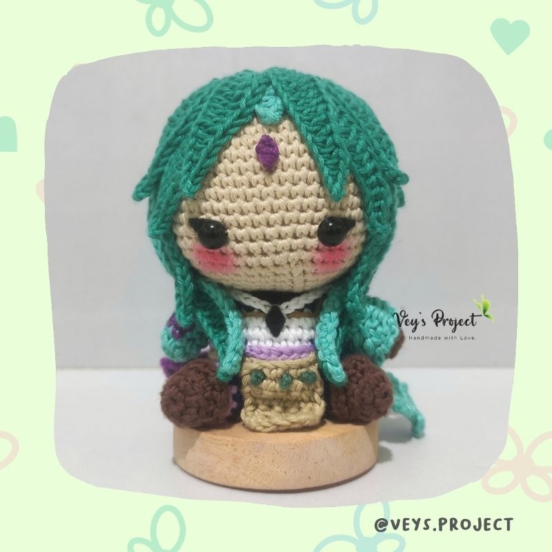 Boneka Rajut Xiao Genshin Impact - Xiao Genshin Impact Amigurumi -
