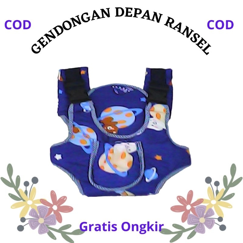 Gendongan depan ransel / gendongan ransel / gendongan depan karakter / gendongan bayi / gendongan ransel motif