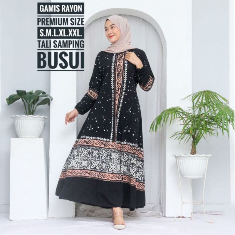 TERBARU GAMIS RAYON PREMIUM|HOME DRESS CANDI MEKAR|GAMIS TWILL ORI|GAMIS BUSUI JUMBO|GAMIS SYARI|DASTER / { S M L XL XXL } Terbaru Gamis twill rayon ORI Dress Muslim twil gamis rayon premium candi mekar