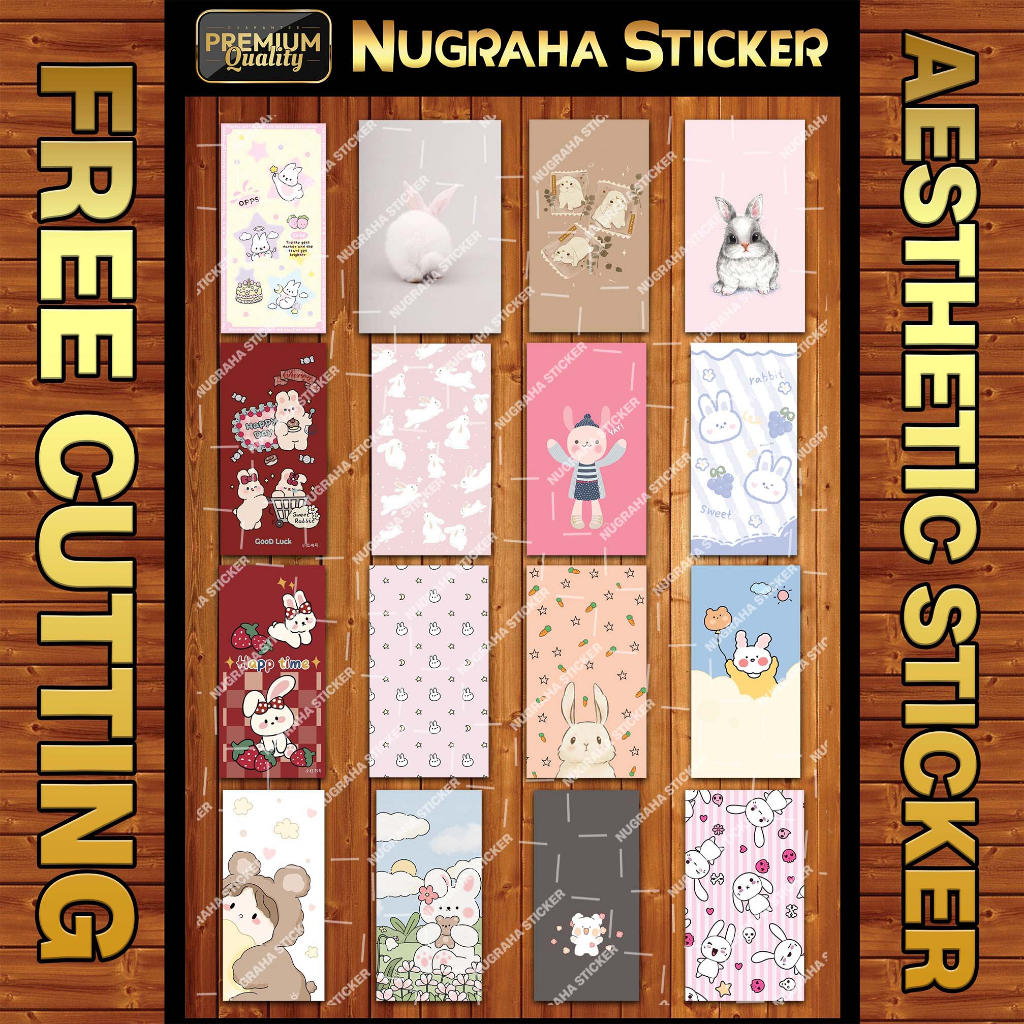 

(112 PCS) Sticker Cute Bunny Aesthetic