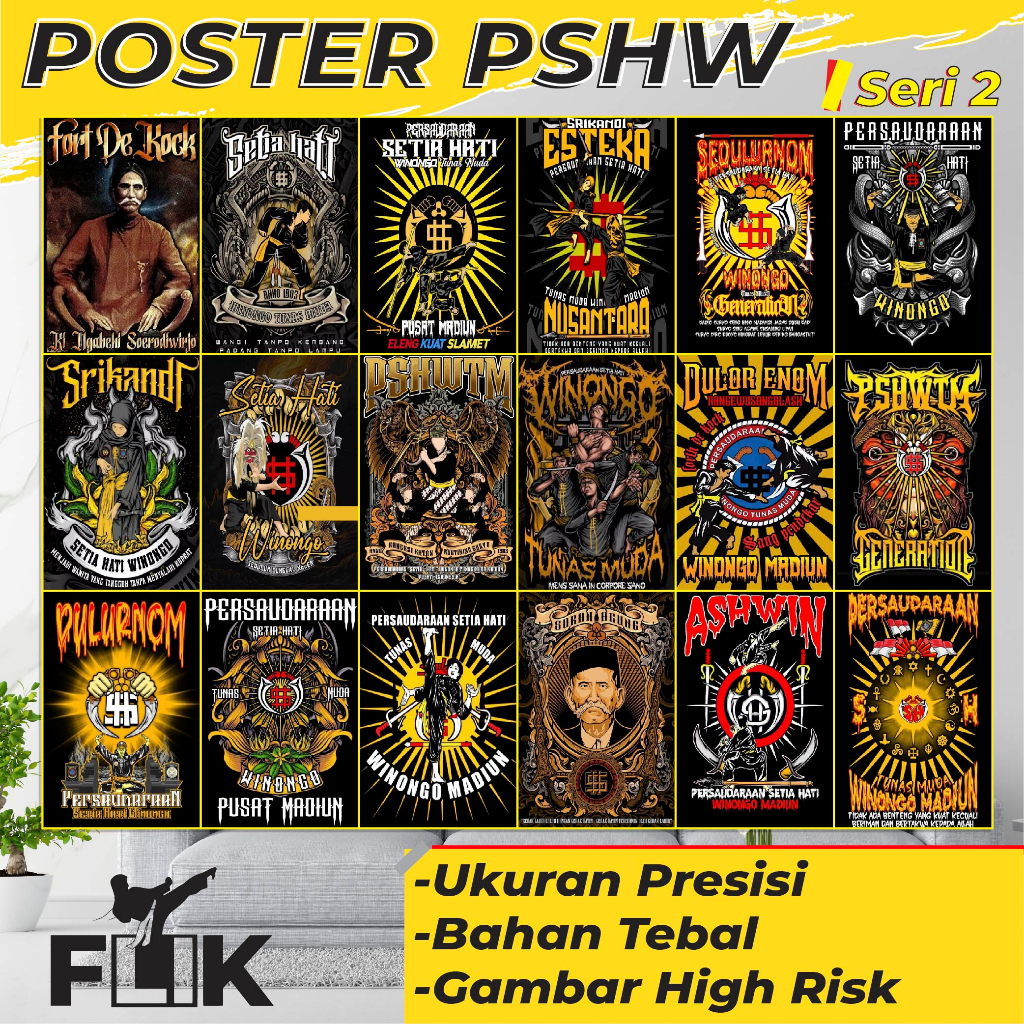 Poster Hiasan Dinding PSHW Hiasan Dinding Seri 2