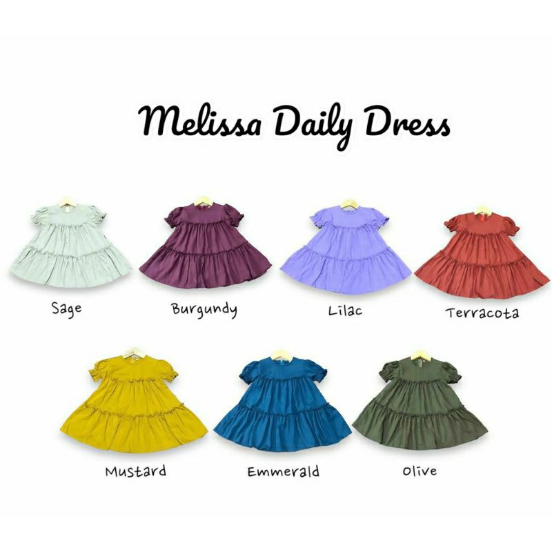 Dress Anak Perempuan Usia 1-5 Tahun BABYNHA/Dress/Dress Anak Perempuan | Dress MELISSA BABYNHA | Daily Dress Anak Perempuan Mewah