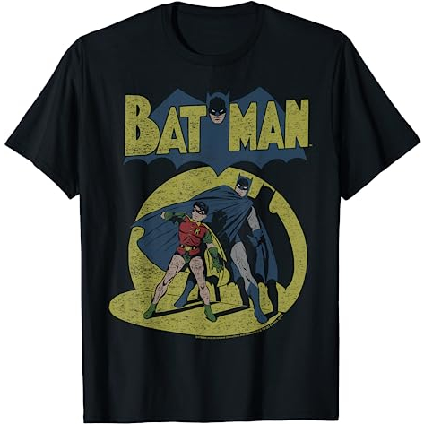 BAJU KAOS DC Comics Batman Vintage Spotlight T-Shirt