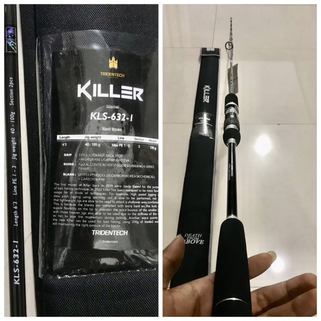 Joran Pancing Laut PE 3-5 / PE 2-4 Tridentech Killer Fuji