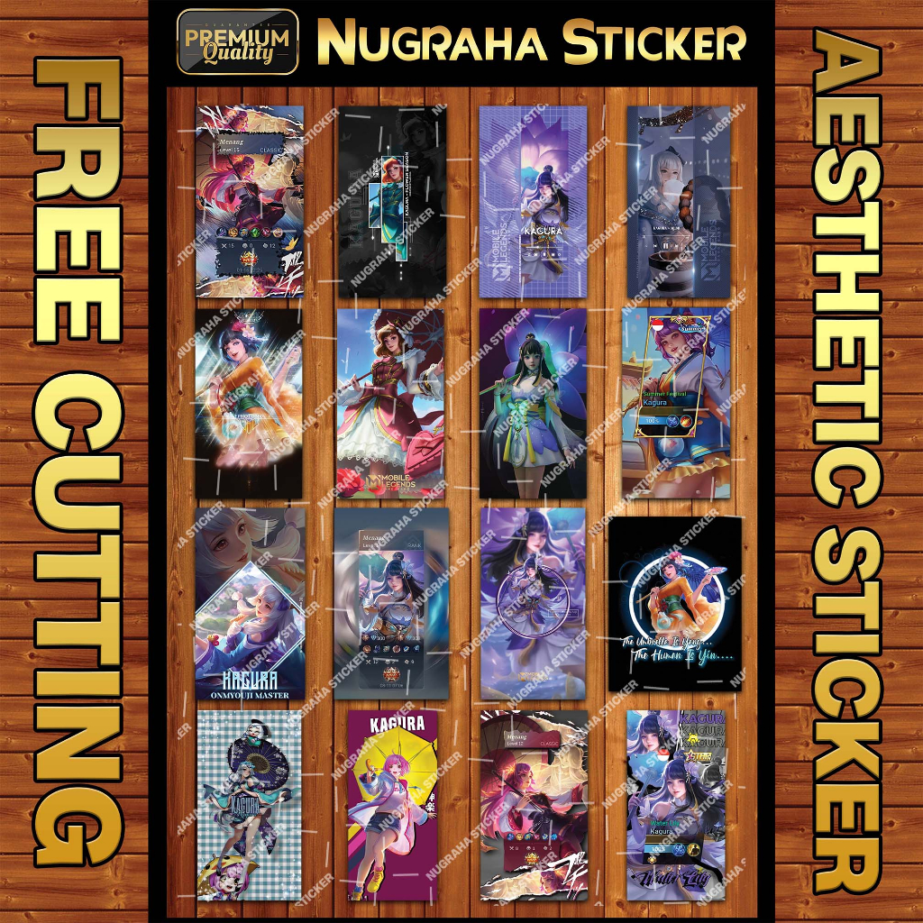 (224 PCS) Sticker Kagura MLBB (Sticker Mobile Legends)