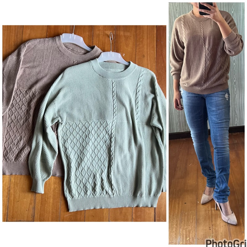 Sweater rajut texture  texture knit import