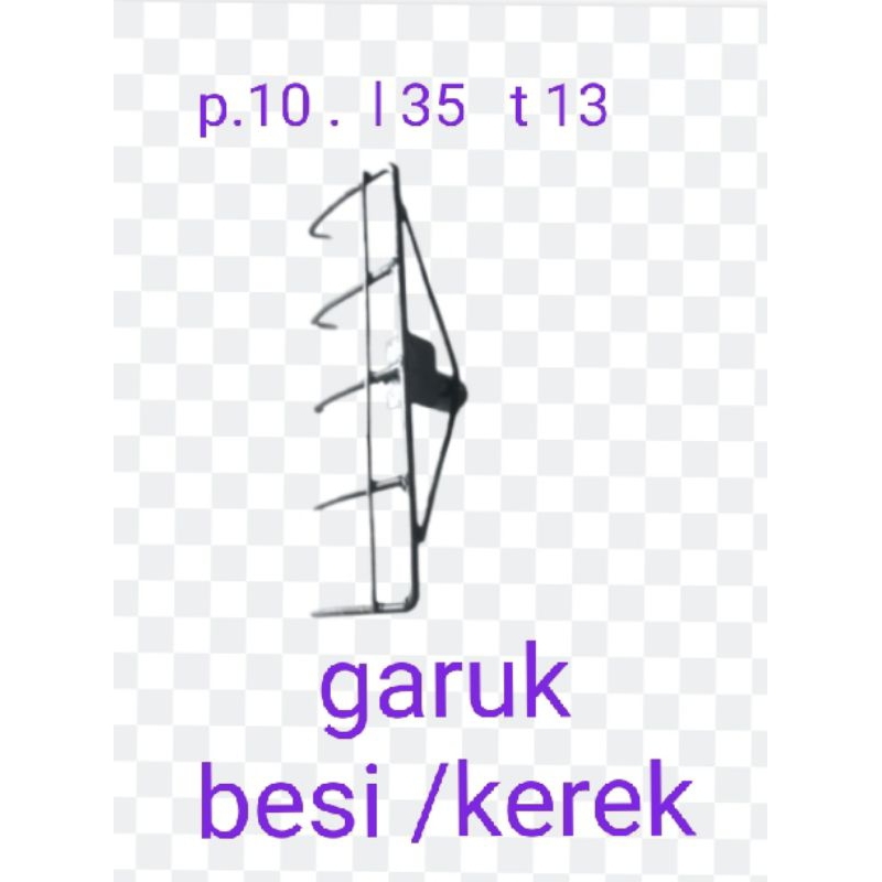 garuk  sampah / kerek